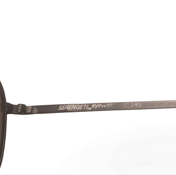 Vintage 80-90s Serengeti Oversized Unisex Aviator Sunglasses with Glass Lenses - Picture 3 of 7